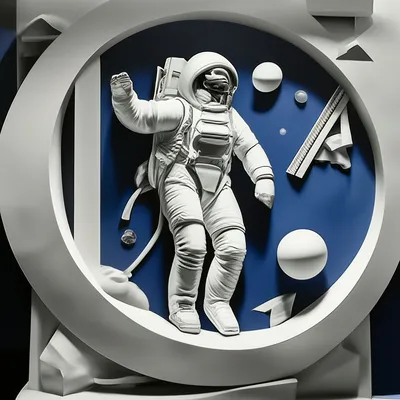 Человек в космосе карандашом - 53 фото