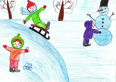 Фотоотчет о выставке рисунков в средней группе «Как я провёл зимние каникулы»  (8 фото). Воспитателям детских садов, школьным учителям и педагогам -  Маам.ру