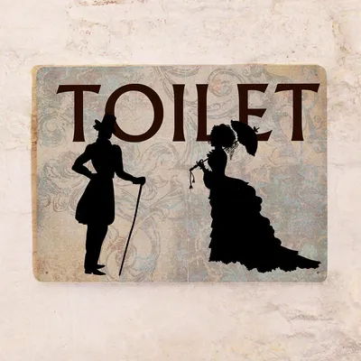 Табличка на туалет М/Ж - купить в интернет магазине