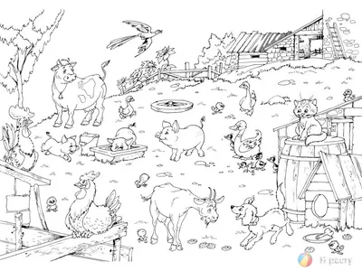 Найди 12 отличий. Картинки про ферму » Я расту. Сайт интересных и полезных  советов для детей и их родителей.