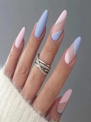 Накладные ногти Kitty Nail черный френч, форма балерина, длинные, 24 шт -  купити за найкращою ціною в Україні ➤ 