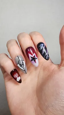 Накладные ногти Kitty Nail классические красные, форма квадрат, средний  размер, глянцевые, 24 шт - купити за найкращою ціною в Україні ➤  