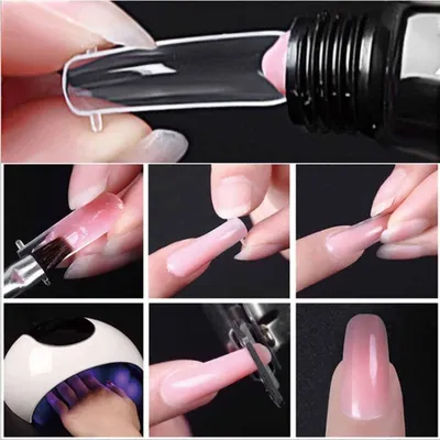 Наращивание гелем ногтей себе быстро просто обзор пошаговая инструкция -  YouTube