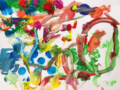3Д спираль РАДУГА рисунки красками / урок рисования от РыбаКит - YouTube