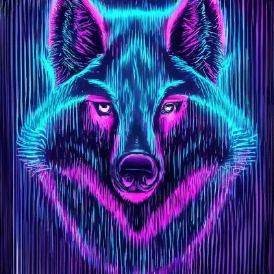 нарисованные волки