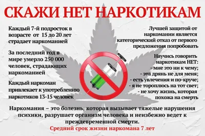 Скажи наркотикам –нет! — Управление по делам молодежи Нижнекамского  муниципального района
