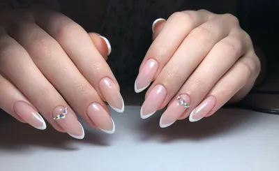 Накладные ногти Kitty Nail, классический белый френч, форма балерина,  длинные, 24 шт - купити за найкращою ціною в Україні ➤ 