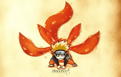 Wallpaper Naruto, tails, Chibi images for desktop, section сёнэн - download