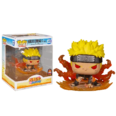 Фигурка Наруто Режим Чакры Девятихвостого делюкс (Naruto Uzumaki as Nine  Tails Deluxe со стикером (Эксклюзив L.A. Comic Con Comikaze)) — Funko POP