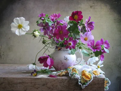 Букет цветов натюрморт - 68 фото