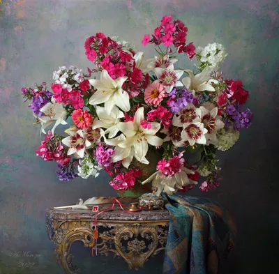 Картина Натюрморт с цветами ᐉ Малышев Евгений ᐉ онлайн-галерея Molbert.