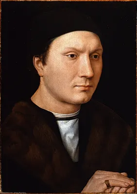 Репродукции Произведений Искусства Портрет неизвестного человека с письмом,  1485 по Hans Memling (1430-1494, Germany) | 