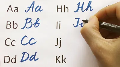 Немецкий алфавит с названием букв на русском