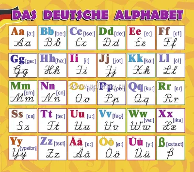 Учебный плакат Немецкий алфавит: Формат А2 - купить демонстрационные  материалы для школы в интернет-магазинах, цены на Мегамаркет | КПЛ-216