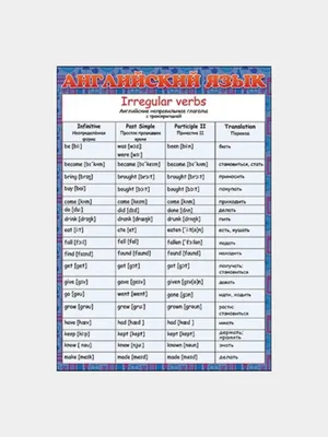 All English irregular verbs. Cards Все английские неправильные глаголы.  Карточки | eBay