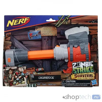 Топор Hasbro Nerf Zombie Strike Chopstock Купить Топор Hasbro Nerf Zombie  Strike Chopstock: фото, характеристики, отзывы | 