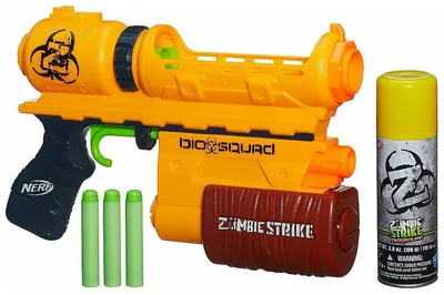 Бластер Nerf Zombie Strike Biosquad Zombie Eraser ZR-100 (B0310) — купить в  интернет-магазине по низкой цене на Яндекс Маркете