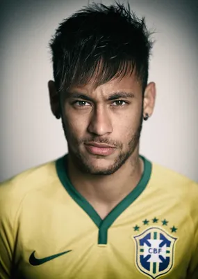 Neymar of Brazil poses during the official FIFA World Cup 2014... | Neymar,  Neymar jr, Neymar brazil