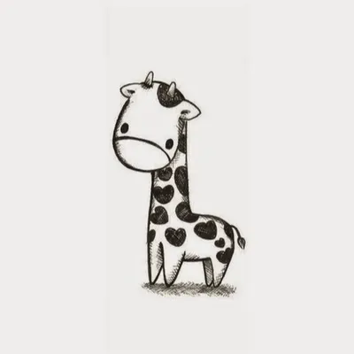 Няшный лёгкие для срисовки картинка #542744 - Картинки животных для  срисовки - Рисование , Животные, для детей от 5 лет | HandCraftGuide -  скачать