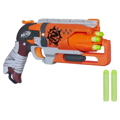 Nerf Zombie Strike Alternator Blaster, 6 Dart Capacity, 12 Official Nerf  Darts - 