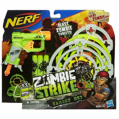 Nerf Zombie Strike Contractor Blaster, 8 Nerf Zombie Strike Darts -  