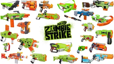 Nerf Zombie Strike Brainsaw Blaster with 8 Nerf Zombie Strike Darts -  