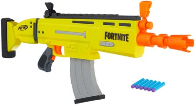 Бластер Nerf Fortnite AR-L E6158, желтый/черный — купить в  интернет-магазине по низкой цене на Яндекс Маркете