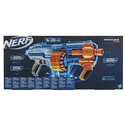 Отзывы о игровой набор Nerf E2.0 Шоквэйв E9527EU4 - отзывы покупателей на  Мегамаркет | бластеры E9527EU4 - 100028450456