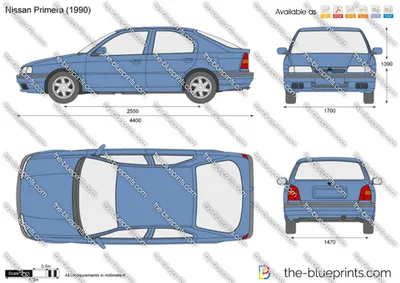 3d nissan primera p12 sedan model