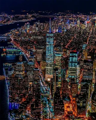 Нью-Йорк ночью поистине невероятен | Paisagem da cidade, Fotografia de  cidades, Nyc