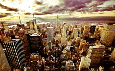 Панорама Нью-Йорка городская с Бруклинским мостом и небоскребами Стоковое  Фото - изображение насчитывающей свобода, достопримечательностью: 71485870