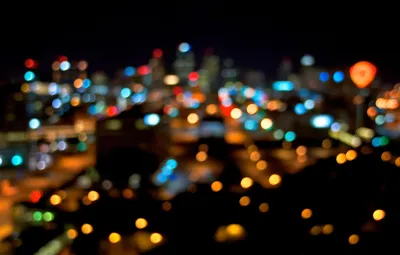 Огни ночного города - обои для рабочего стола, картинки, фото