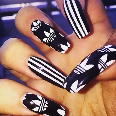 Adidas nails | Adidas nails, Nails, Beauty