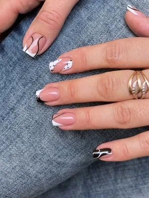 Накладные ногти Kitty Nail, классический белый френч, форма балерина,  длинные, 24 шт - купити за найкращою ціною в Україні ➤ 