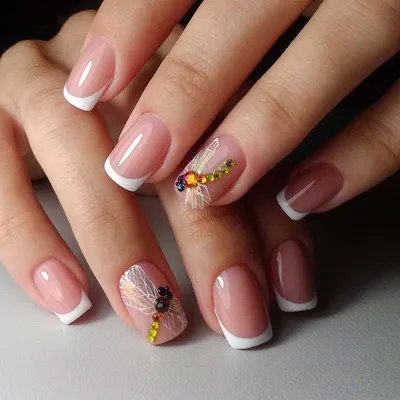 Классический френч | Nail art manicure, Pretty nails, Simple nails