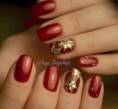 Новогодний маникюр 2023 гель-лаком, 150 фото | Trendy nail art designs,  Trendy nail art, Red nail designs