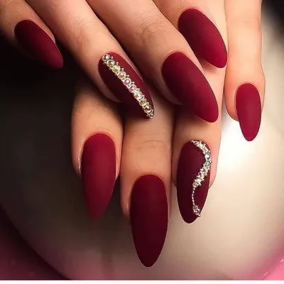 Красный маникюр | Red nails, Ombre nails, Nail manicure