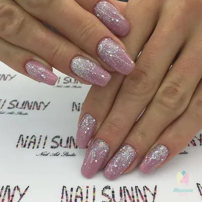 Длинные белые ногти с блестками | Nails, Perfect nails, Cute acrylic nails