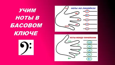 НОТЫ В БАСОВОМ КЛЮЧЕ: как быстро выучить? СУПЕР-способ! Вам поможет...  ЛАДОШКА! - YouTube