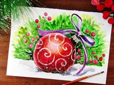 новогодняя елка рисунок красками Как нарисовать елку. . Рисунок елка. . Как  нарисовать елку … | Christmas tree painting, Christmas art projects,  Whimsical christmas