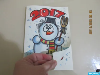Рисунок Новогодняя открытка №367377 - «Зимняя сказка» ( - )