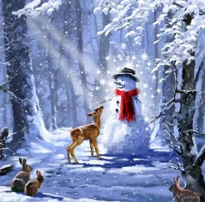 Картинки по запросу новогодние зимние пейзажи | Christmas scenes, Christmas  magic, Christmas images