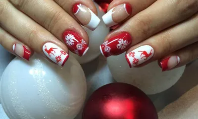 Новогодний дизайн ногтей | Christmas nail designs, Xmas nail art, Christmas  nail art designs