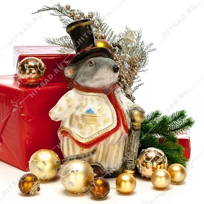 Новогодние фигуры крыс и мышей купить в магазине интерьерного декора Хитсад