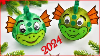 🐲Dragon - Symbol of the Year 2024🐲DIY Christmas tree toy - YouTube