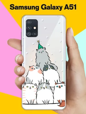 Новогодний чехол Елка Из Котов на Samsung Galaxy A51 / для Самсунг Галакси  А51 - купить с доставкой по выгодным ценам в интернет-магазине OZON  (416628169)