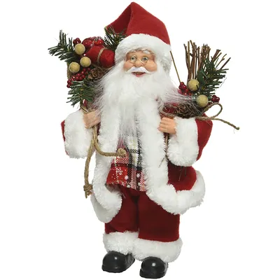 Новогодняя статуэтка Санта с подарками 20x10x30 см 521194 купить по  доступной цене в Минске