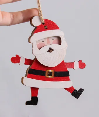 Новогодняя ёлочная игрушка "Дед Мороз", "Санта Клаус" купить по цене 499 ₽  в интернет-магазине KazanExpress