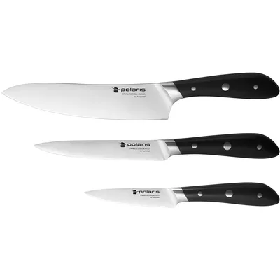 Набор ножей Polaris Solid-3SS Черный – купить недорого с доставкой. Цены,  отзывы, характеристики, фото в интернет-магазине 