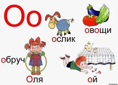 Картинки про букву О детям — учим русский алфавит